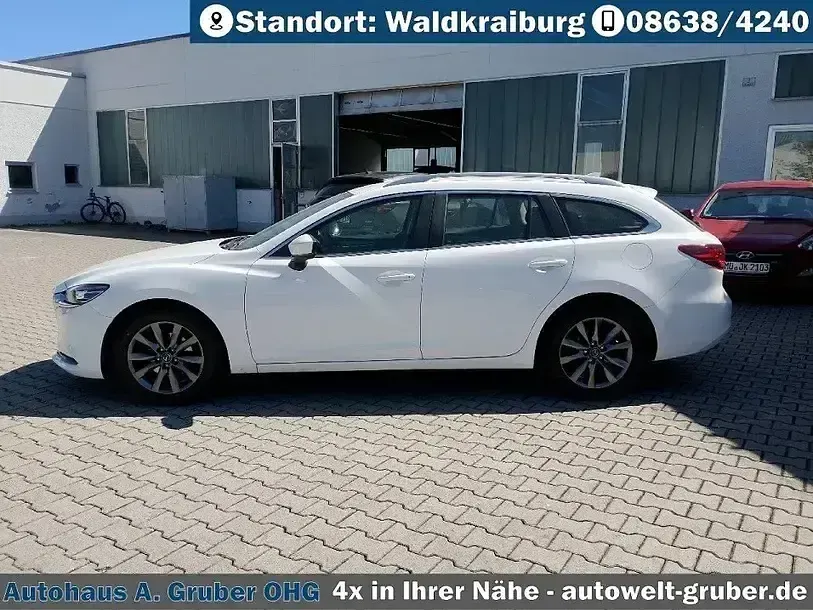 Gebraucht Mazda 6 Prime-Line 145 PS (106 kW) 2022 Arctic white Kombi