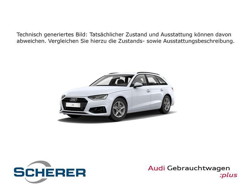 Gletscherweiß metallic (metallic) Gebraucht 2022 Audi A4 Basis Kombi | 24.250 € (Fairer Preis) - Bild 1/4