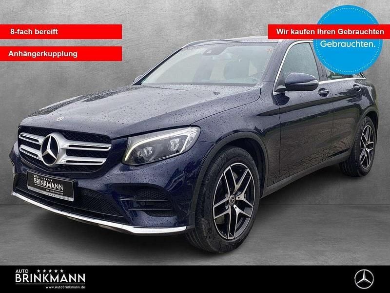 Blau Gebraucht 2018 Mercedes GLC250 AMG line SUV | 30.890 € (Fairer Preis) - Bild 1/4