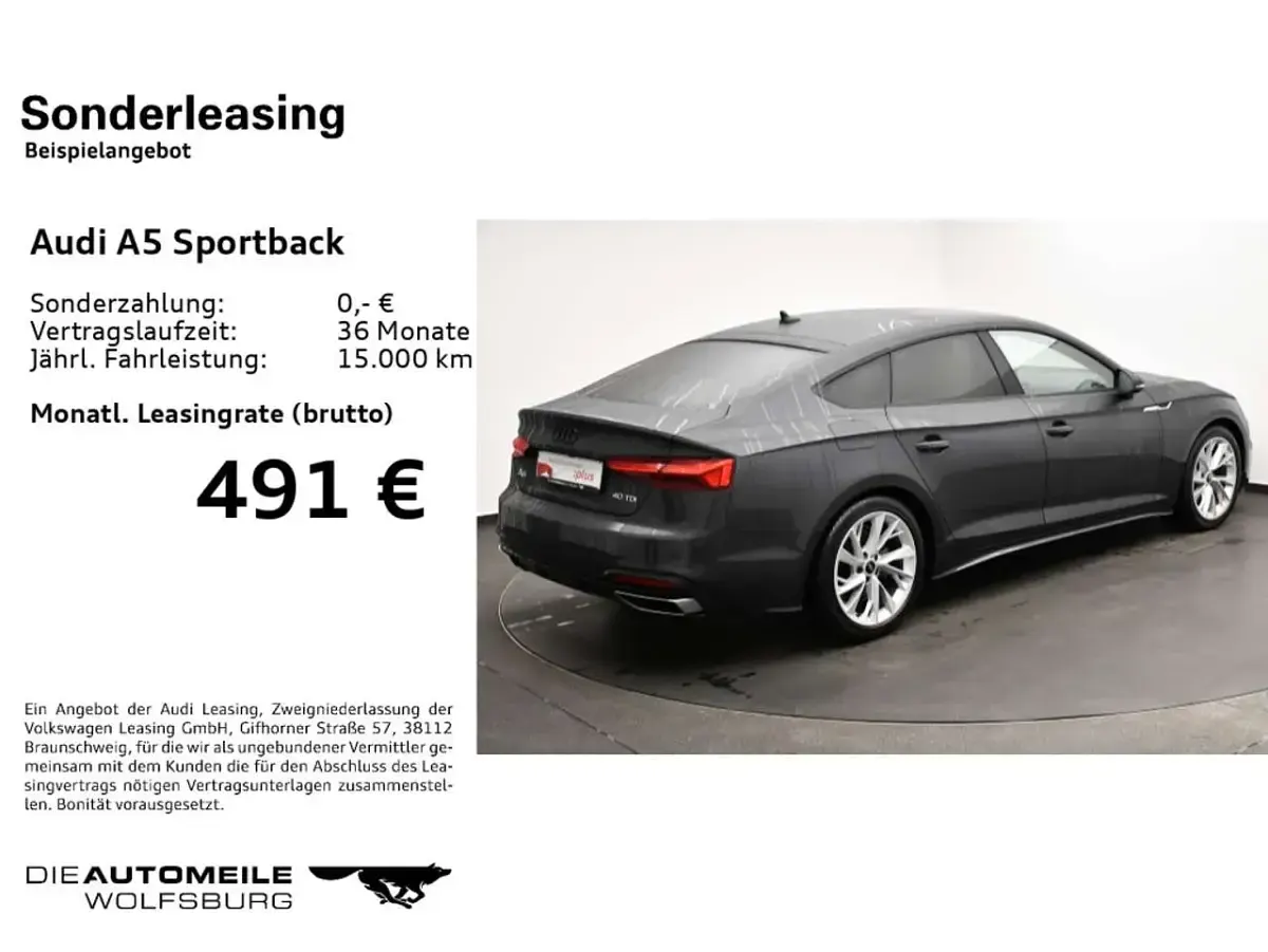 Gebraucht Audi A5 Advanced 204 PS (150 kW) 2024 Manhattangrau metallic Limousine