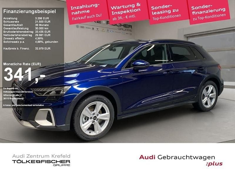 Navarrablau (metallic) Gebraucht 2024 Audi A3 S-Line Limousine | 32.979 € (Superpreis) - Bild 1/4