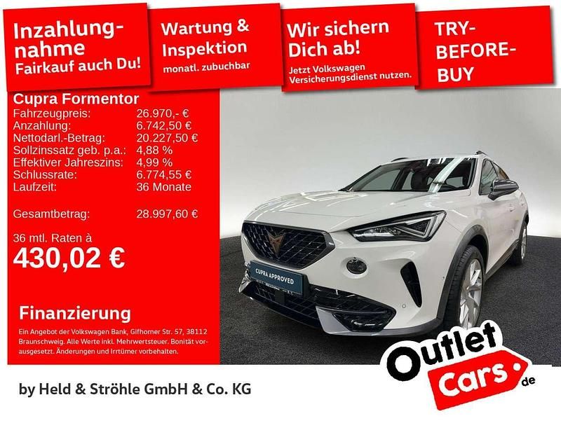"candy" weiß Gebraucht 2023 Cupra Formentor SUV | 26.970 € (Fairer Preis) - Bild 1/3