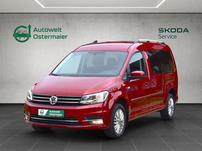 Gebraucht VW Caddy Maxi Highline 131 PS (96 kW) 2019 Rot Van / Kleinbus