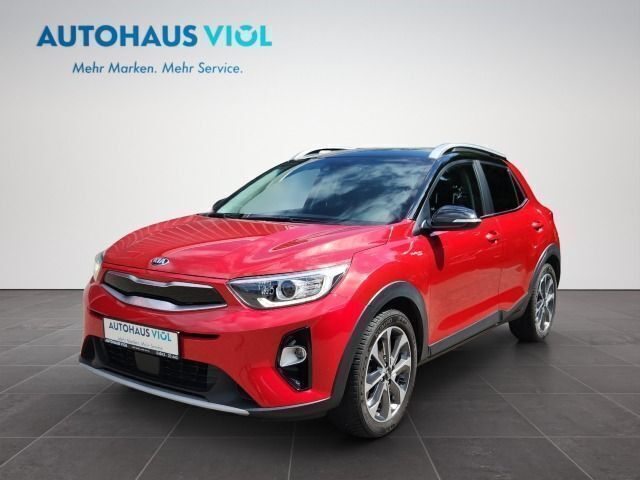 (bbe) signalrot met./schwarz Gebraucht 2021 Kia Stonic Platinum Edition SUV | 19.400 € (Fairer Preis) - Bild 1/4