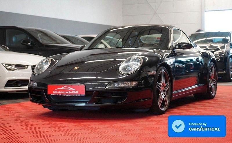 Basaltschwarzmetallic Gebraucht 2007 Porsche 911 Carrera 4S Cabriolet Cabrio | 59.950 € (Fairer Preis) - Bild 1/4