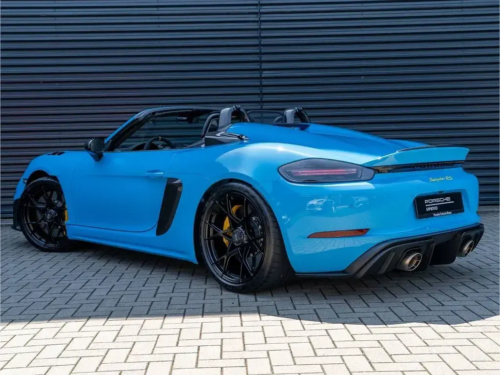Gebraucht Porsche 718 Spyder RS 500 PS (367 kW) 2024 Blau Cabrio