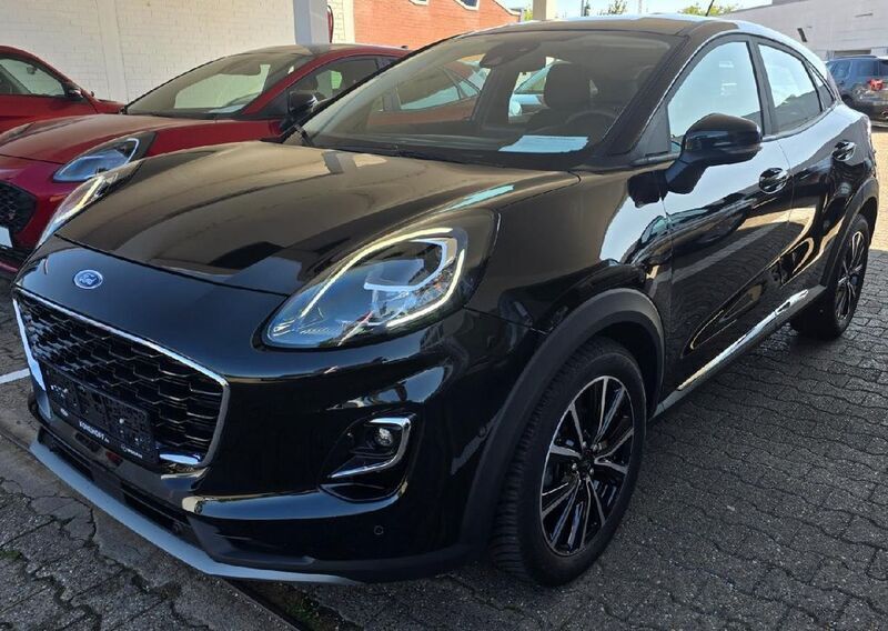 Obsidianschwarz metallic Gebraucht 2021 Ford Puma Titanium SUV | 18.970 € (Fairer Preis) - Bild 1/4