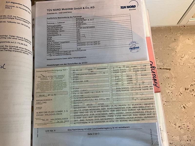 Schwarz Gebraucht 2012 Ford F-150 Abholung | 24.500 € - Bild 1/2