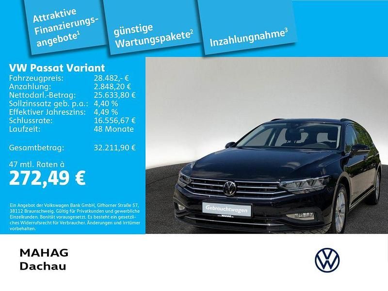 Schwarz Gebraucht 2023 VW Passat Business Kombi | 28.482 € (Guter Preis) - Bild 1/3