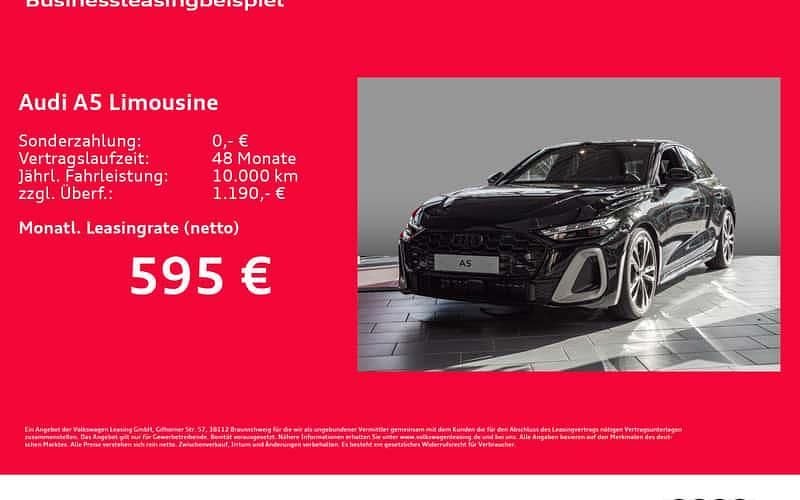 Schwarz Neu 2025 Audi A5 Ambiente Coupé | 68.756 € (Guter Preis) - Bild 1/4