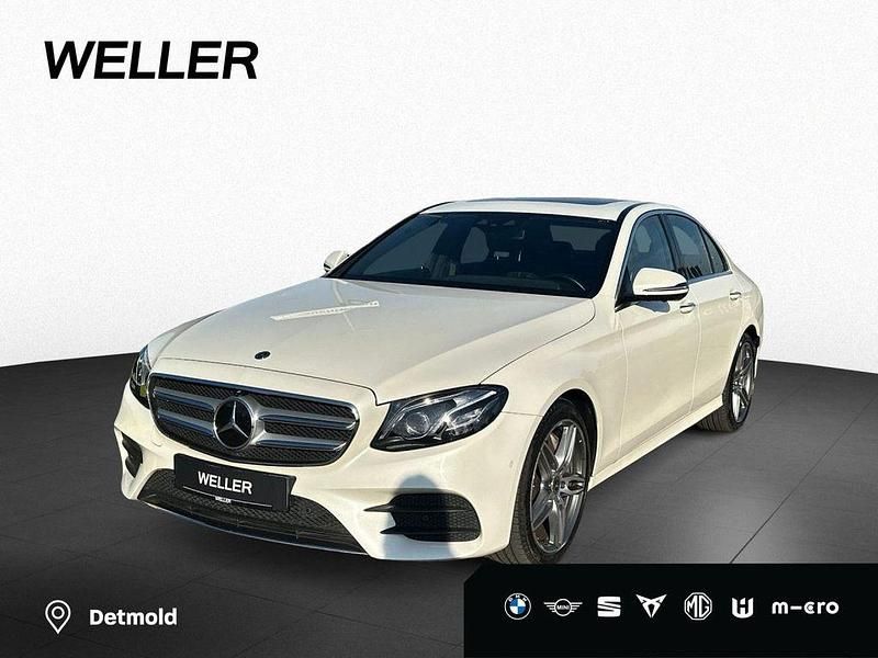 Weiß Gebraucht 2018 Mercedes E300 AMG line Limousine | 28.950 € (Superpreis) - Bild 1/4