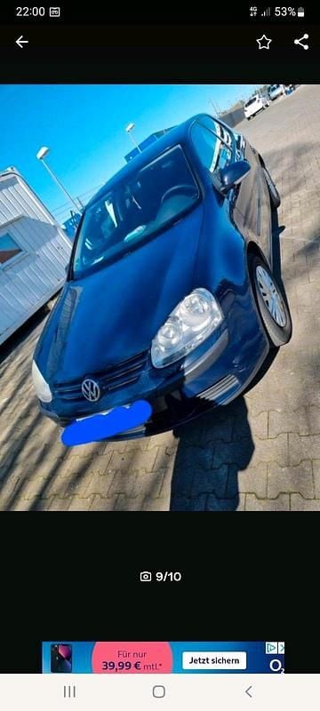 Blau Gebraucht 2005 VW Golf V Kleinwagen | 800 € (Guter Preis) - Bild 1/4