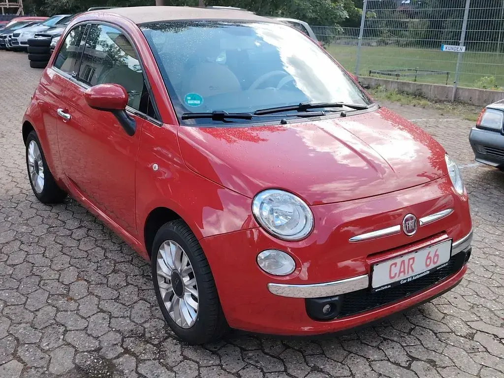 Gebraucht Fiat 500C 69 PS (50 kW) 2015 Rosso corsa/sfrontato/argilla/ Cabrio