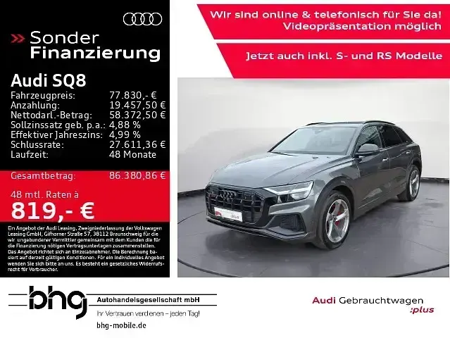 Gebraucht Audi SQ8 Ambiente 507 PS (372 kW) 2023 Grau SUV