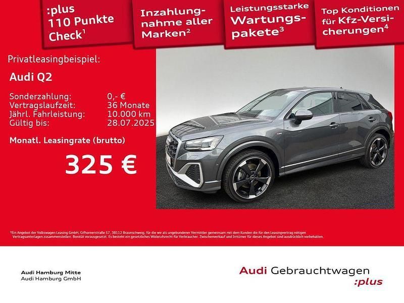 Grau Gebraucht 2024 Audi Q2 S-Line SUV | 41.450 € (Teuer) - Bild 1/3
