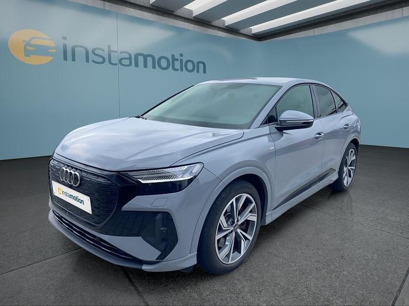 Grau Gebraucht 2022 Audi Q4 Sportback e-tron SUV | 35.149 € (Guter Preis) - Bild 1/4
