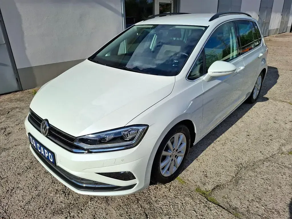 Gebraucht VW Golf Sportsvan Highline 131 PS (96 kW) 2018 Weiß Van / Kleinbus