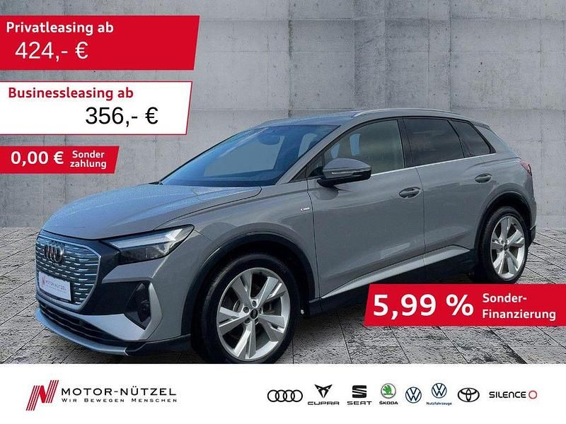 Kieselgrau Gebraucht 2023 Audi Q4 e-tron Comfort SUV | 29.560 € (Etwas zu teuer) - Bild 1/4
