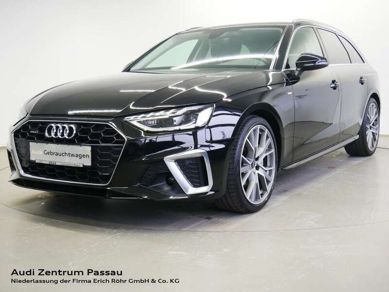 Mythosschwarz metallic Gebraucht 2021 Audi A4 Ambiente Kombi | 35.340 € (Teuer) - Bild 1/4