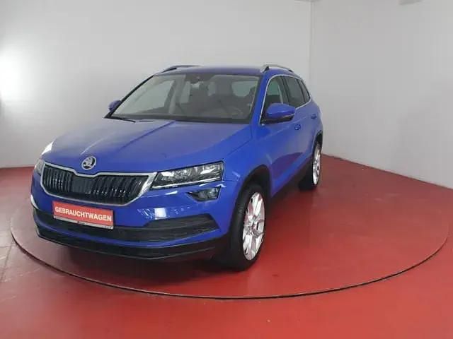 Blau Gebraucht 2019 Skoda Karoq Style SUV | 22.949 € (Guter Preis) - Bild 1/4