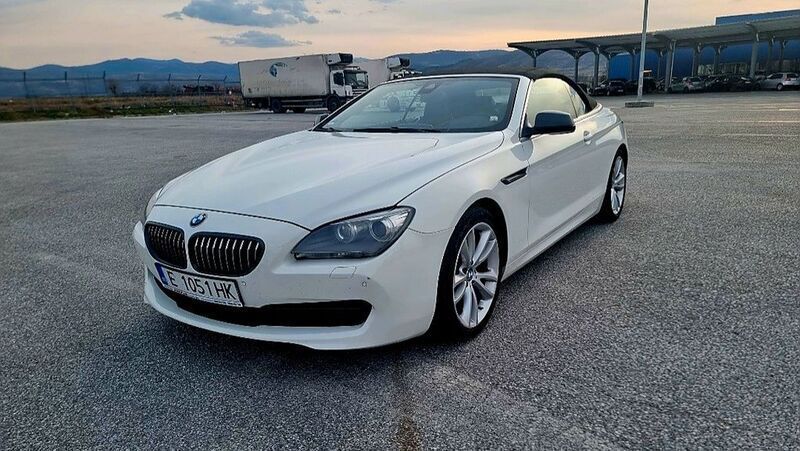 Weiß Gebraucht 2015 BMW 640 Cabriolet Performance Cabrio | 27.000 € - Bild 1/4