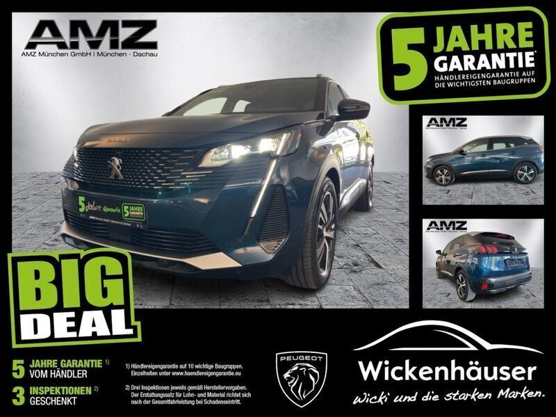 Lackierung blau celebes/metall Gebraucht 2021 Peugeot 3008 GT SUV | 25.490 € (Fairer Preis) - Bild 1/4