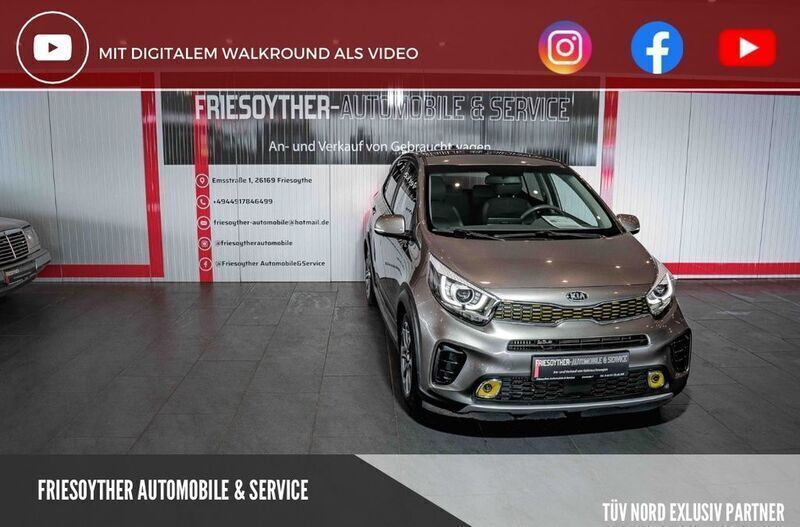 Silber Gebraucht 2018 Kia Picanto X-Line Kleinwagen | 7.990 € (Guter Preis) - Bild 1/4