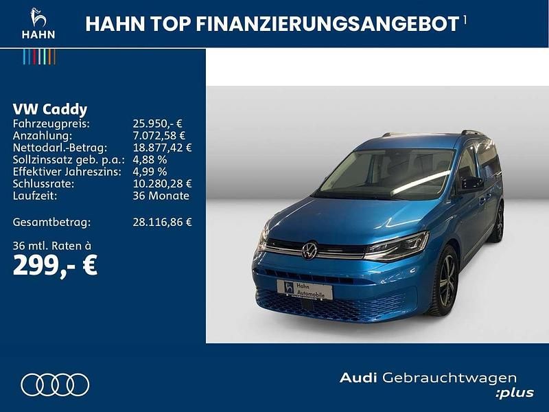Gebraucht VW Caddy Style 114 PS (83 kW) 2022 Blau Van / Kleinbus