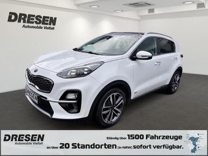 Hw2) deluxeweiss met. (weiss Gebraucht 2019 Kia Sportage Platinum SUV | 20.380 € (Fairer Preis) - Bild 1/4