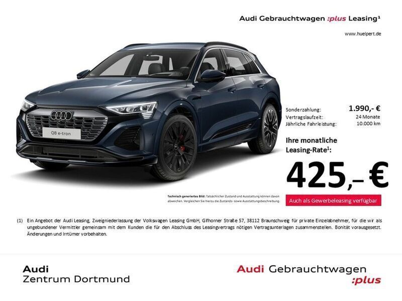 Plasmablau metallic Gebraucht 2024 Audi Q8 e-tron S-Line SUV | 64.977 € (Fairer Preis) - Bild 1/4