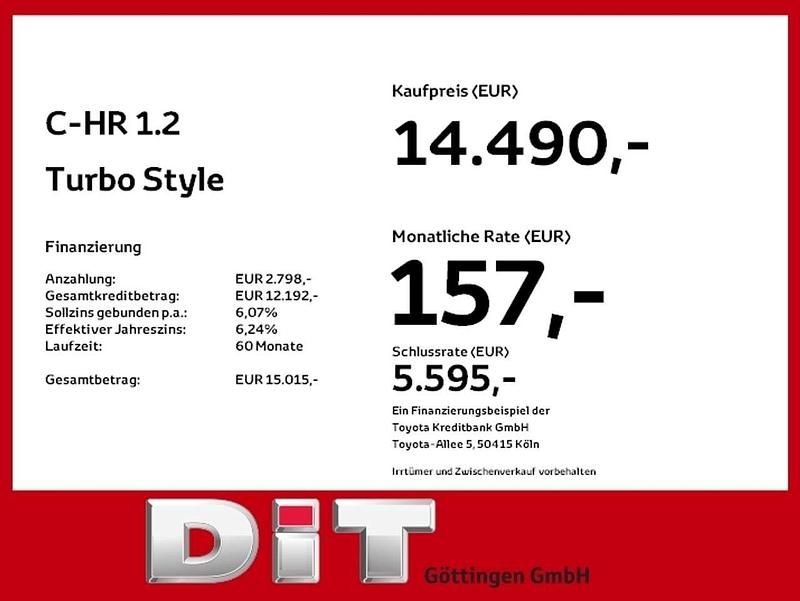 Gebraucht Toyota C-HR Style 116 PS (85 kW) 2017 Grey metallic (1g3)/ black (20 SUV