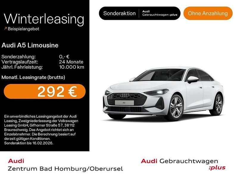 Gebraucht Audi A5 Performance 204 PS (150 kW) 2025 Gletscherweiß metallic Limousine