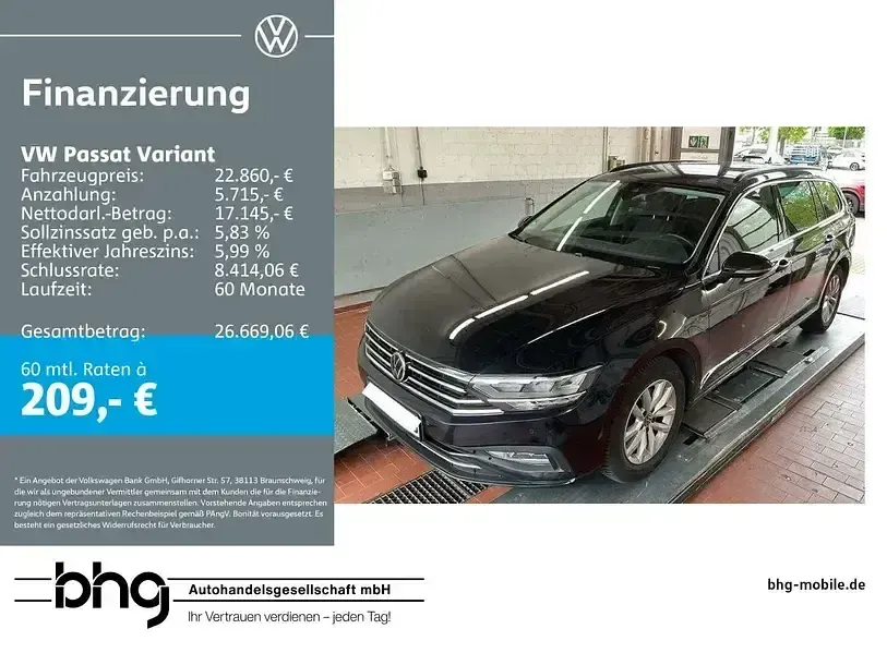 Gebraucht VW Passat Business 150 PS (110 kW) 2022 Kombi