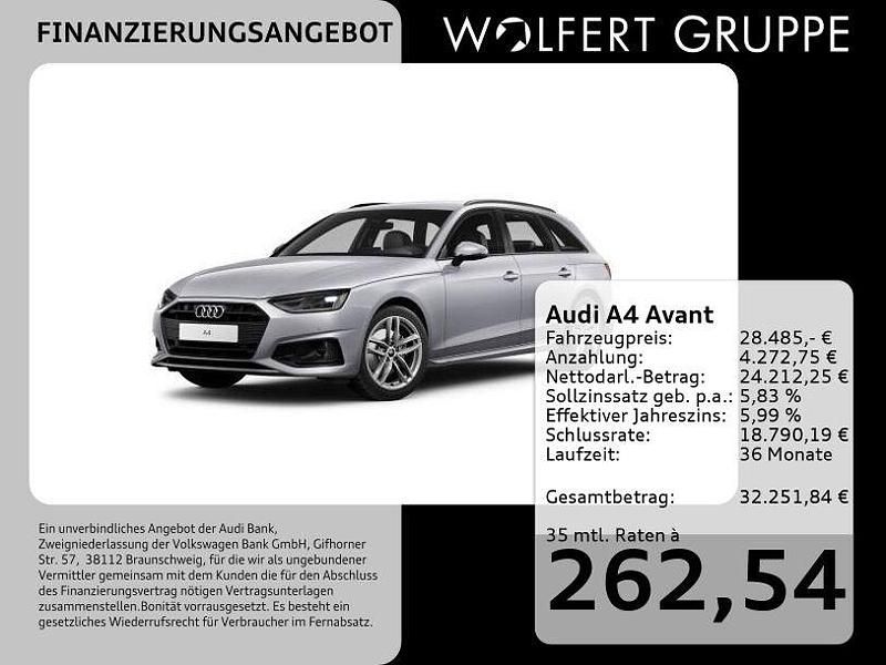 Florettsilber metallic Gebraucht 2023 Audi A4 Advanced Plus Kombi | 28.485 € (Fairer Preis) - Bild 1/4