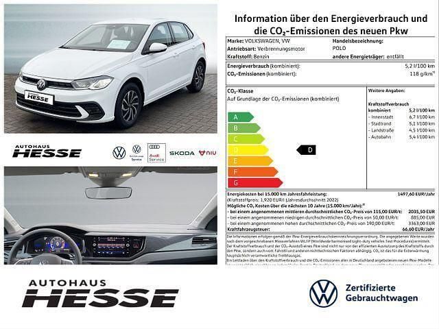 Weiß Gebraucht 2023 VW Polo Life Limousine | 19.990 € (Fairer Preis) - Bild 1/4