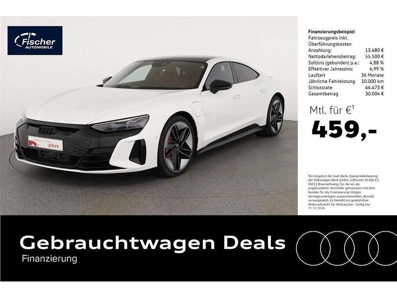 Weiss Gebraucht 2022 Audi e-tron GT quattro Sport Limousine | 68.980 € - Bild 1/4