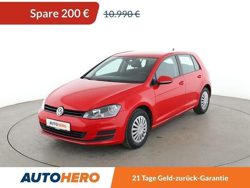 Rot Gebraucht 2017 VW Golf VII Trendline Limousine | 10.790 € (Guter Preis) - Bild 1/3