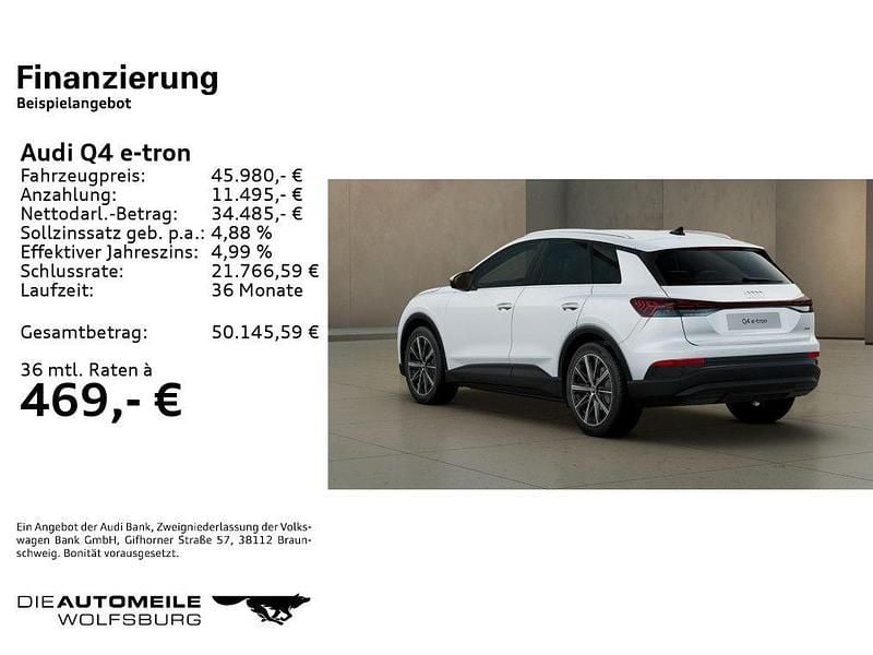 Gebraucht Audi Q4 e-tron Sport 210 kW (286 PS) 2025 Gletscherweiß metallic SUV