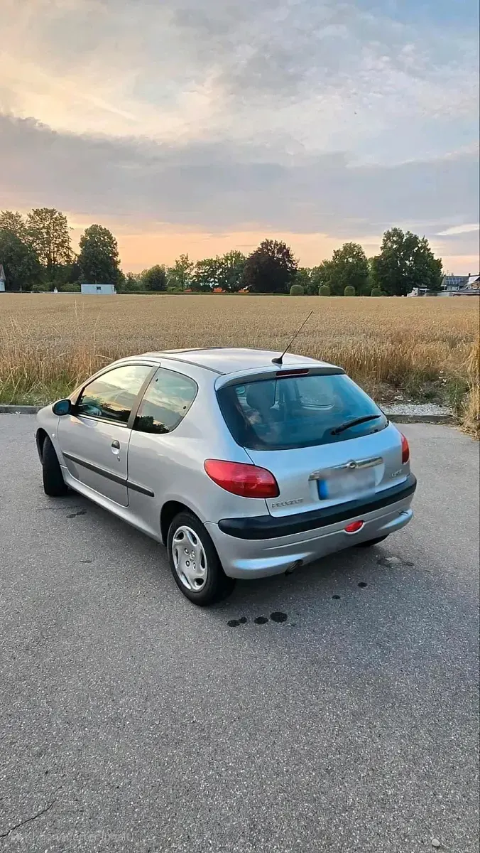 Gebraucht Peugeot 206 60 PS (44 kW) 2001 Silber Kleinwagen
