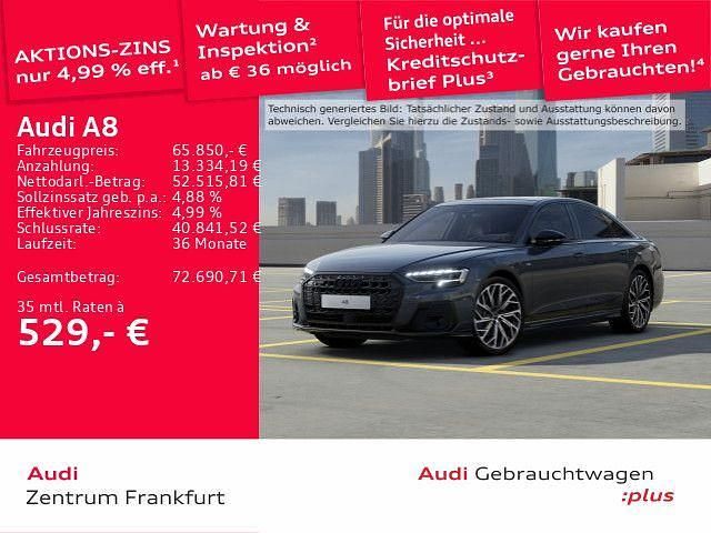 Daytonagrau perleffekt Gebraucht 2023 Audi A8 Ambiente Limousine | 65.850 € (Fairer Preis) - Bild 1/2