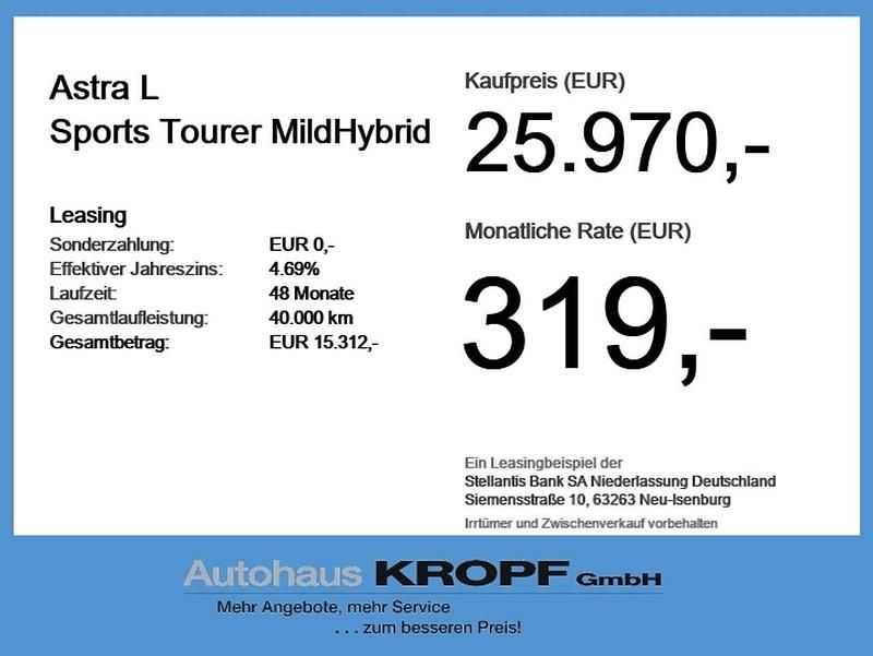 Gebraucht Opel Astra 136 PS (100 kW) 2025 Schwarz Kombi