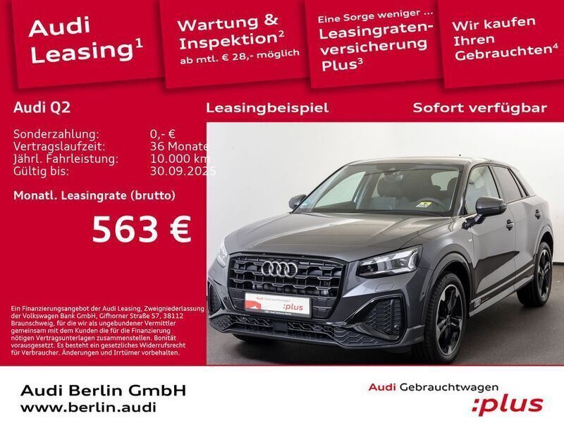 Pfeilgrau perleffekt Gebraucht 2024 Audi Q2 S-Line SUV | 40.500 € (Teuer) - Bild 1/3