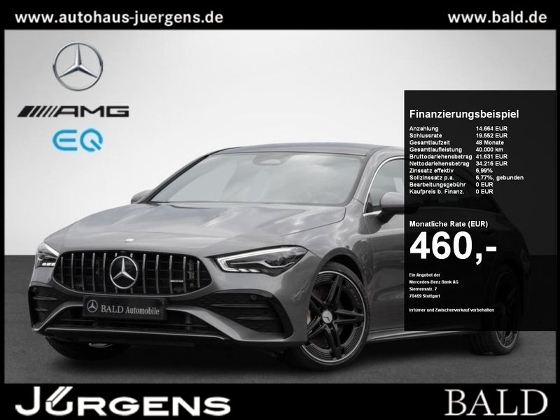 Grau mountain grey metallic Gebraucht 2023 Mercedes CLA35 AMG AMG Kombi | 46.570 € (Fairer Preis) - Bild 1/4