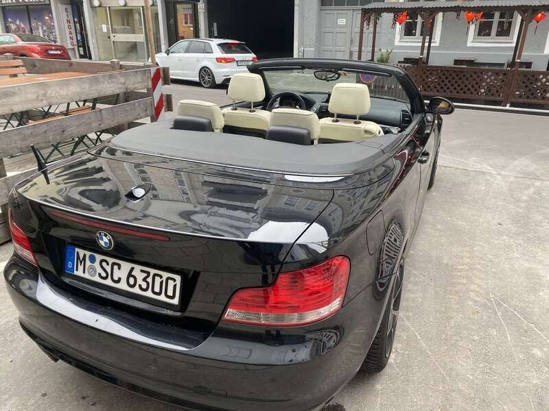 Schwarz Gebraucht 2008 BMW 125 Cabriolet Cabrio | 10.000 € (Fairer Preis) - Bild 1/4
