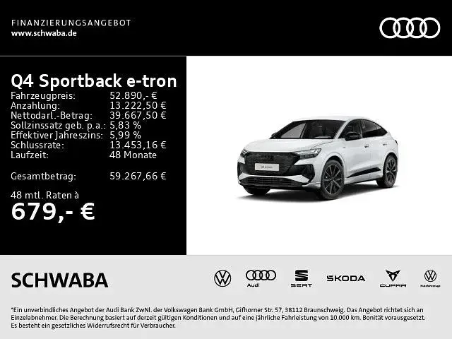 Gebraucht Audi Q4 Sportback e-tron Sport 250 kW (340 PS) 2024 Weiß SUV