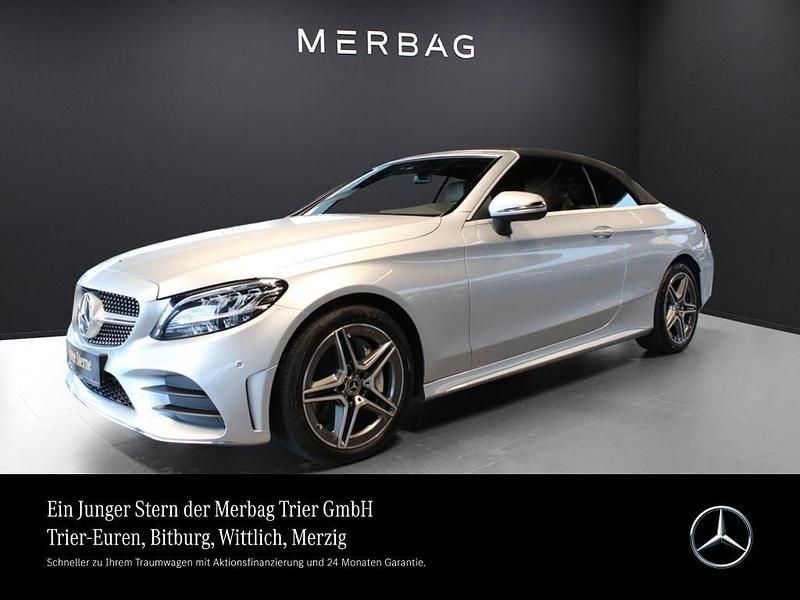 Silber Gebraucht 2022 Mercedes C300 AMG Cabrio | 36.960 € (Superpreis) - Bild 1/4