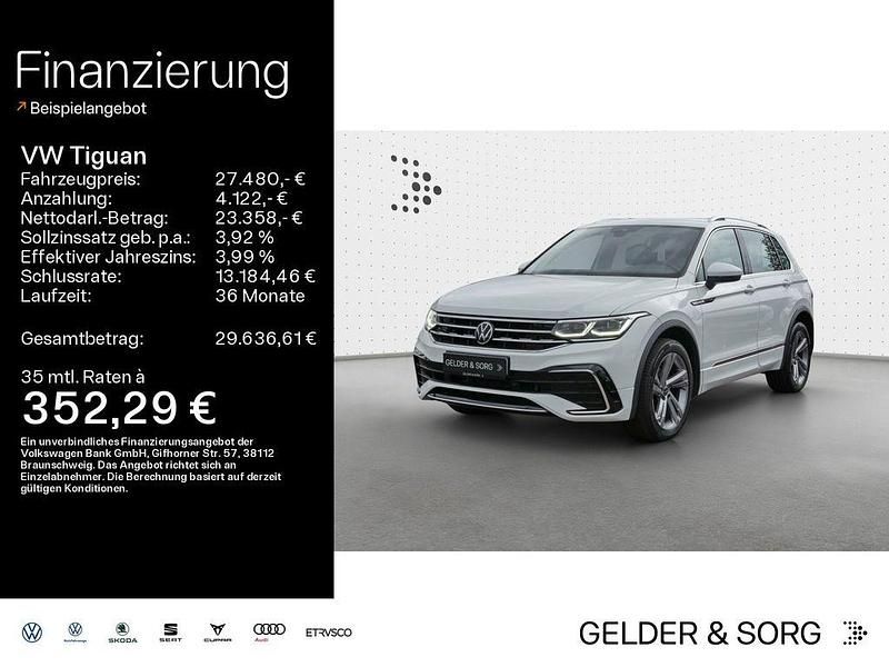 Pure white Gebraucht 2022 VW Tiguan R-line SUV | 27.480 € (Guter Preis) - Bild 1/4
