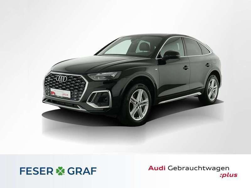 Mythosschwarz metallic Gebraucht 2023 Audi Q5 Sportback S-Line SUV | 47.956 € (Guter Preis) - Bild 1/4