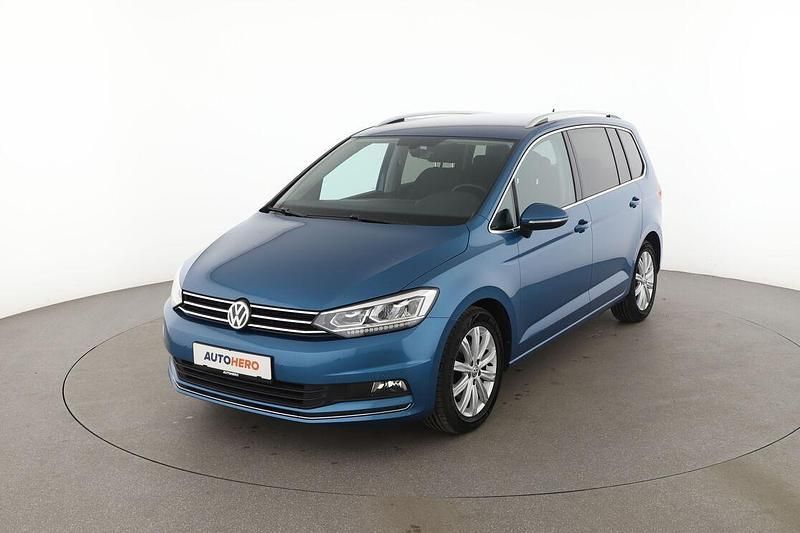 Blau Gebraucht 2018 VW Touran Highline Van / Kleinbus | 17.940 € (Superpreis) - Bild 1/3