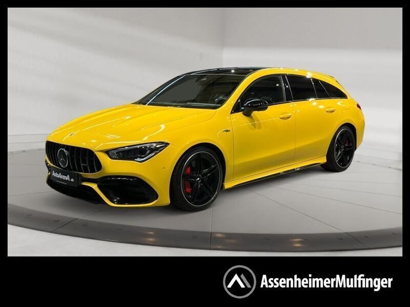 Gelb Gebraucht 2020 Mercedes CLA45 AMG Shooting Brake AMG Kombi | 39.955 € (Superpreis) - Bild 1/2